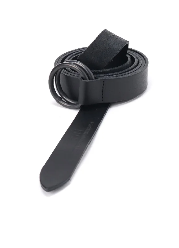 Closeout COW LEATHER25MM LONG RING BELT