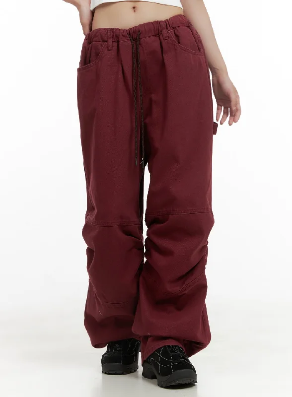 Weekend Deals That Spark Shirred Cotton Banded Pants (UNISEX) CG420