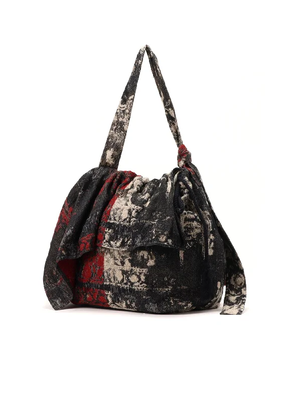 Deal Dash FLORAL JACQUARD SHOULDER BAG