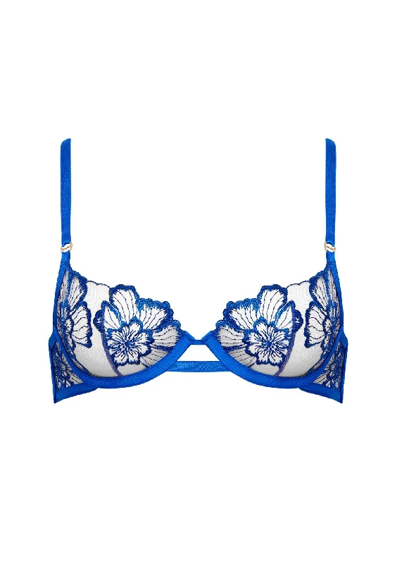 Catalina Wired Bra (Egyptian Blue/Sheer)