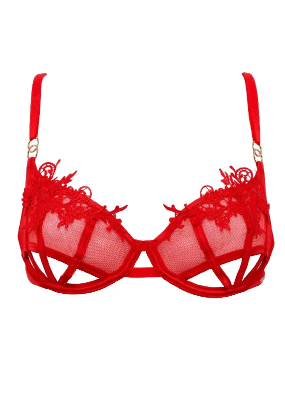 Priscilla (Red) Bra