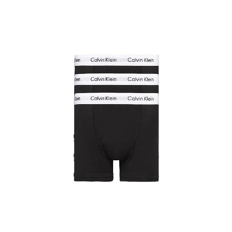 Calvin Klein 3 Pack Modern Cotton Stretch Black Trunks