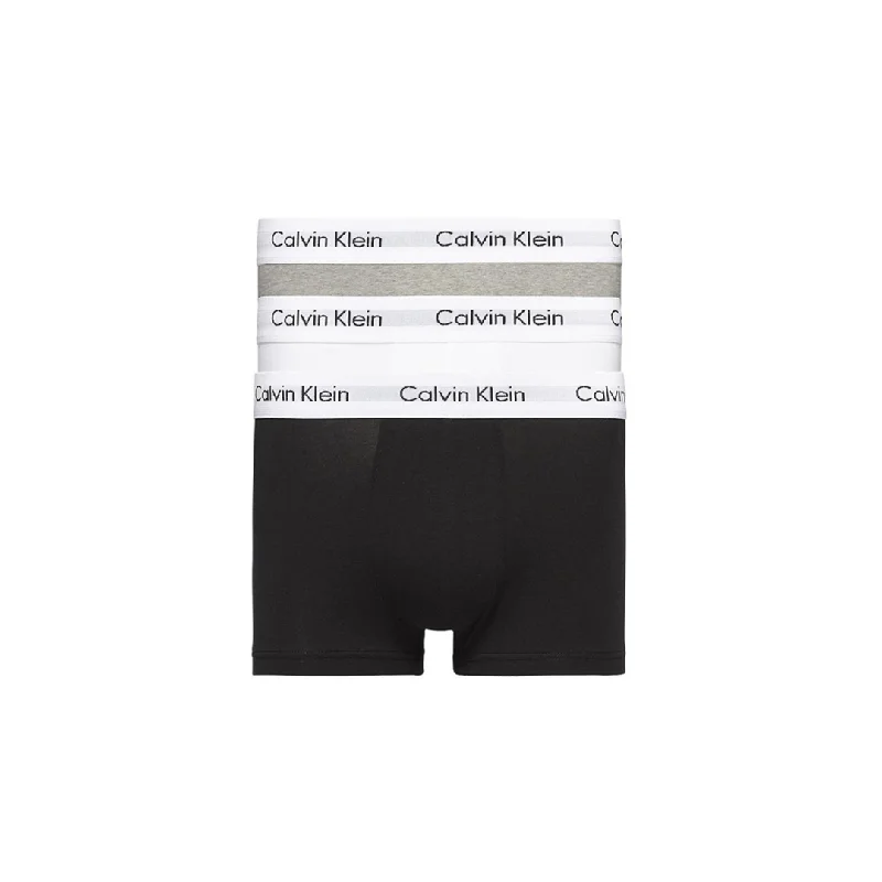 Calvin Klein Modern Cotton Stretch 3 Pack Black/White/Grey Trunks