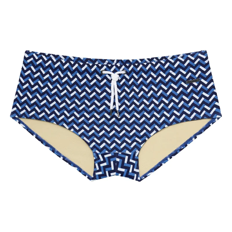 SAVE 70%- Chevrons Catania Blue Print Corcovado Brief