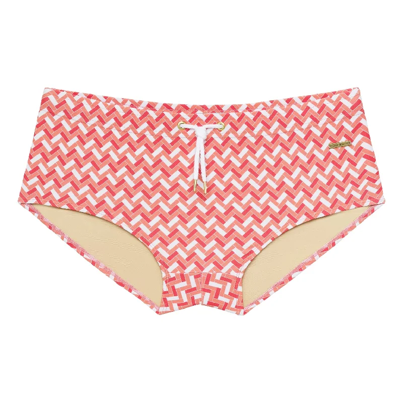 Chevrons Ragusa Red Print Corcovado Brief