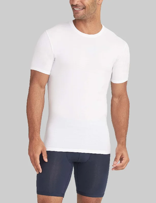 Cool Cotton Crew Neck Stay-Tucked Undershirt