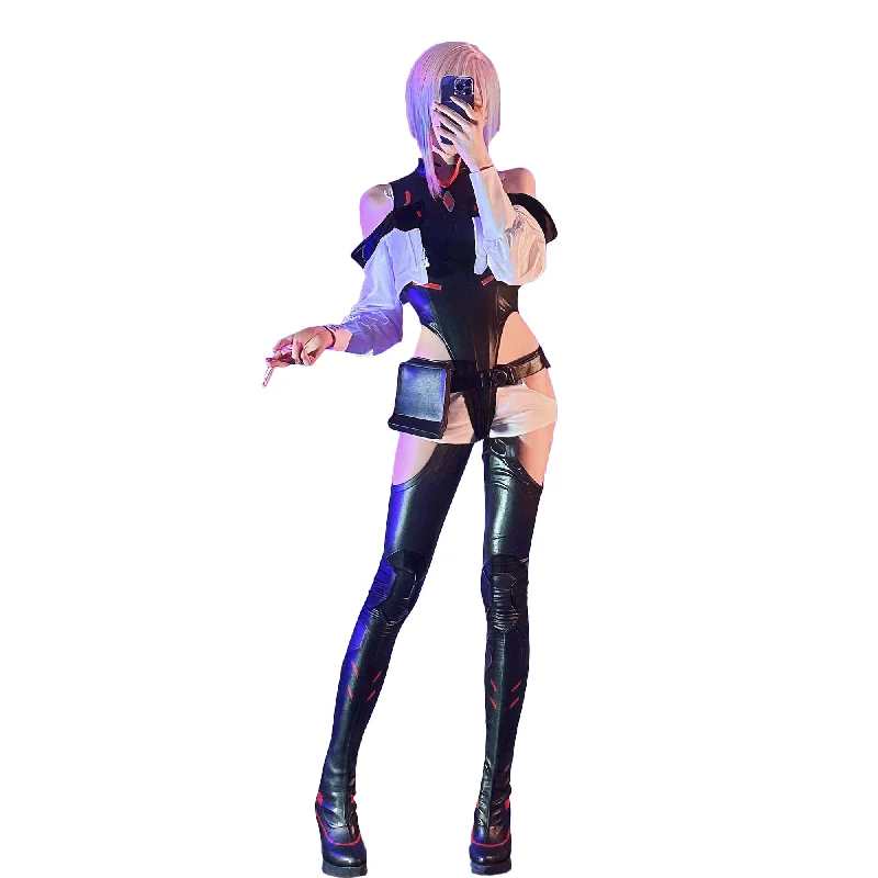 Rulercosplay Rulercosplay Anime Cyberpunk Edgerunners Lucyna Kushinada Cosplay Costume（In stock）