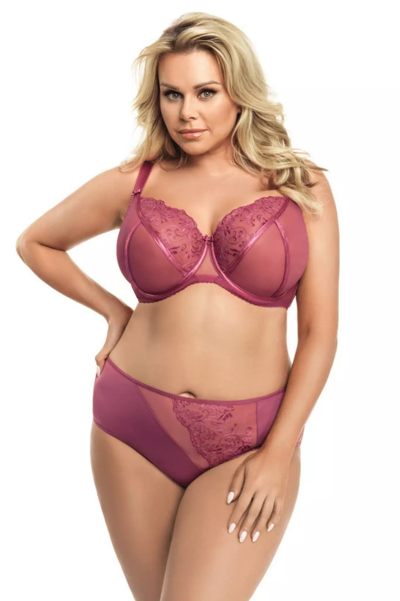 PINK UNLINED LACE BRA PORTO UNDERWIRE SOFT