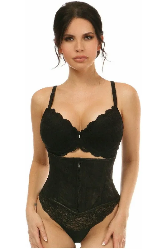 Lavish Black Lace Mini Cincher