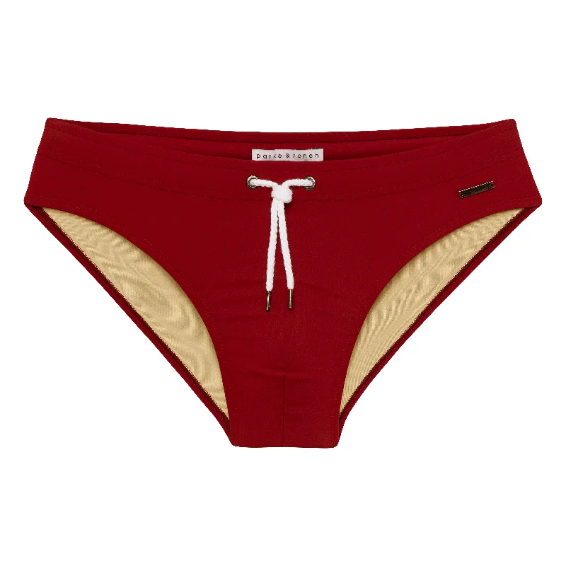 Maroon Solid Meridian Bikini