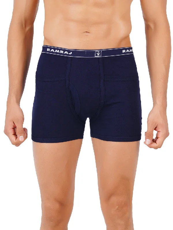 Men Soft Combed 1*1 Rib Pocket Trunks Plus Size Imaxs-Pack of 2