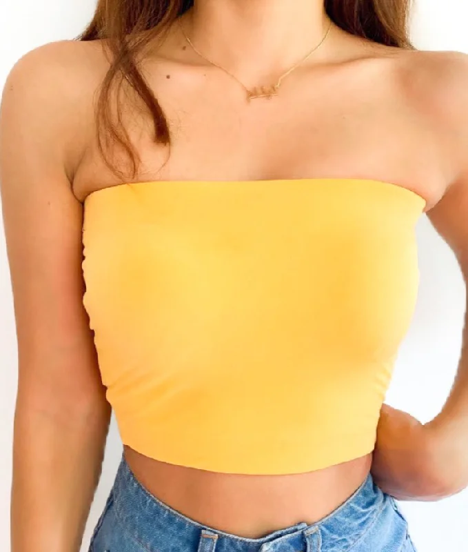 Narang Yellow Tube Top