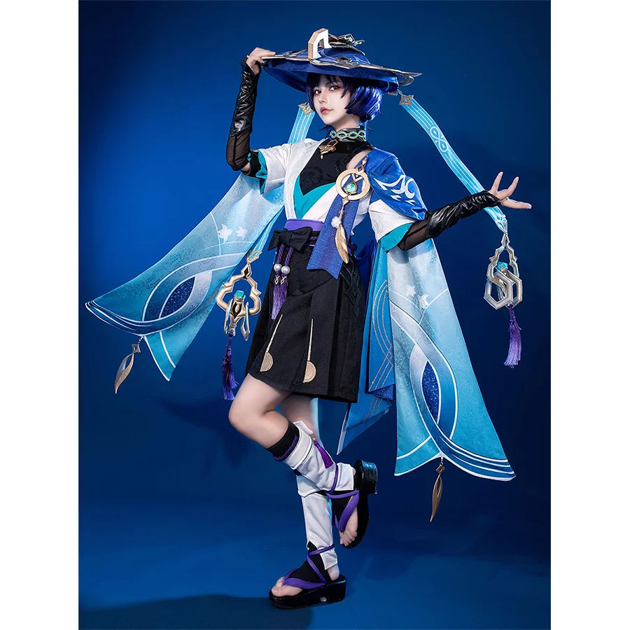 【READY TO SHIP】Genshin Impact Scaramouche Wanderer Cosplay Costume C07049  AAA