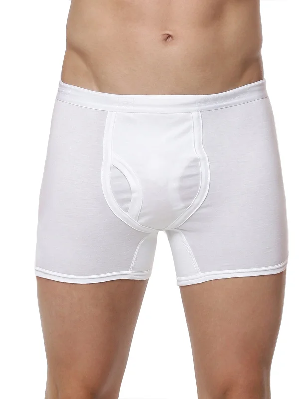 Soft Combed Fine Jersy White Trunk without Pocket Target (2PCs Pack)