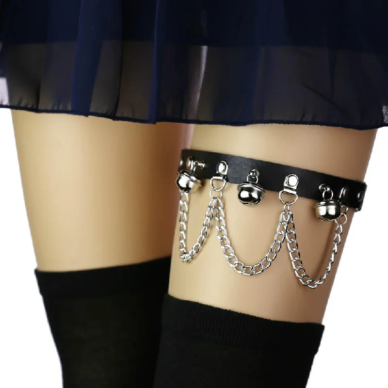 Women's Punk Mental Chains Leg Harnesses