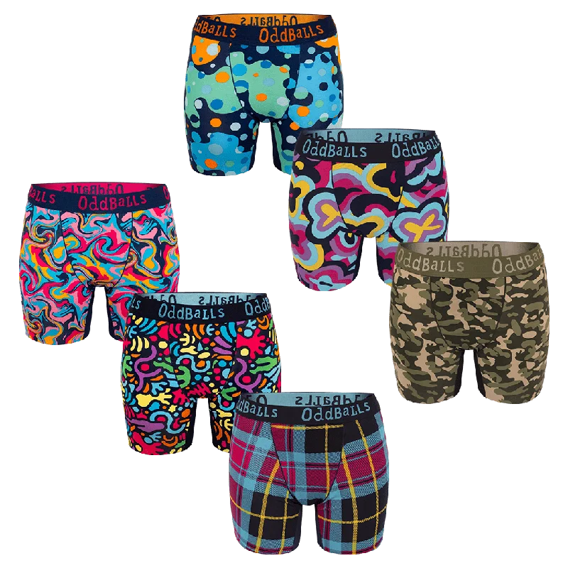 Collector's Bundle - Ladies Bamboo Boxer Shorts 6 Pack Bundle