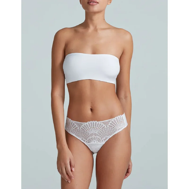 Commando Butter + Lace Bandeau in White