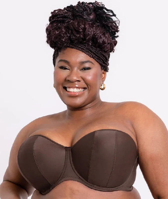 Curvy Kate Luxe Strapless Bra - Cocoa