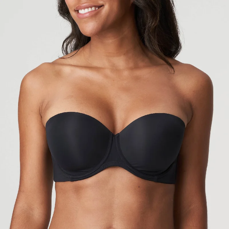 Figuras Charcoal Padded Bra Strapless