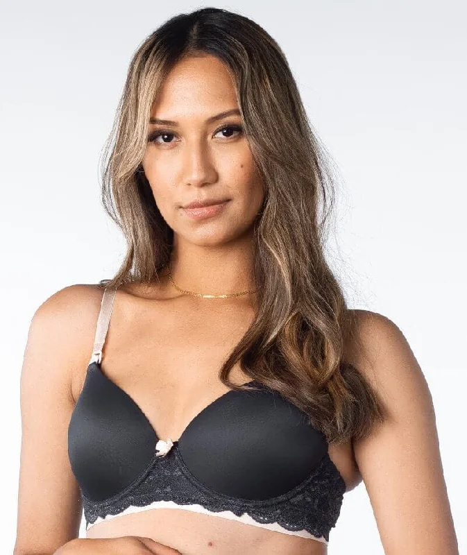 Hotmilk Forever Yours Lace Contour Maternity & Nursing Bra - Shadow