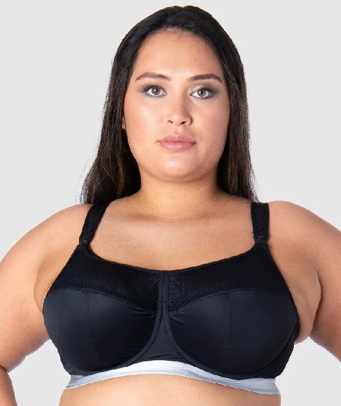 Hotmilk Reactivate Sports Nursing Bra - Black