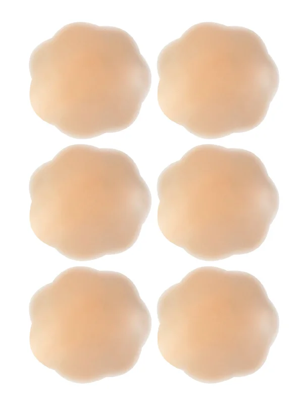 Nipple Cover Adhesive Bra Breast Petals 5 Pairs Nude