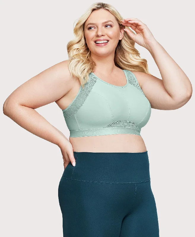 No-Sweat Mesh Sports Bra Jade