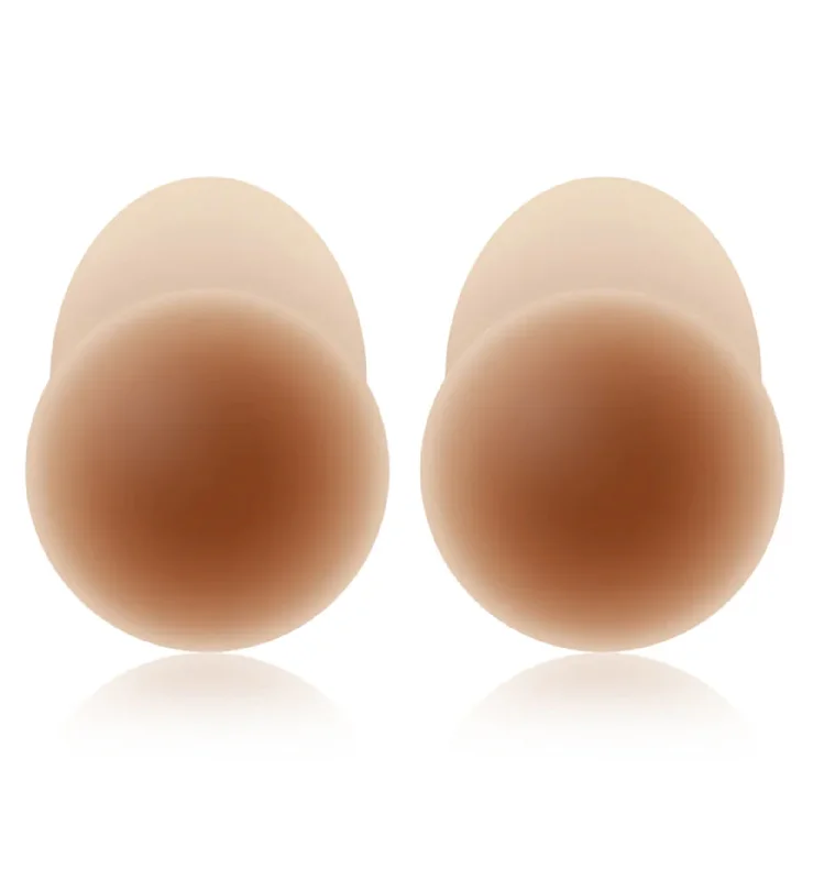 NOOD No-Show Extra Lift Adhesive Reusable Lifting Nipple Covers (4 inch) - Bronze / No. 7