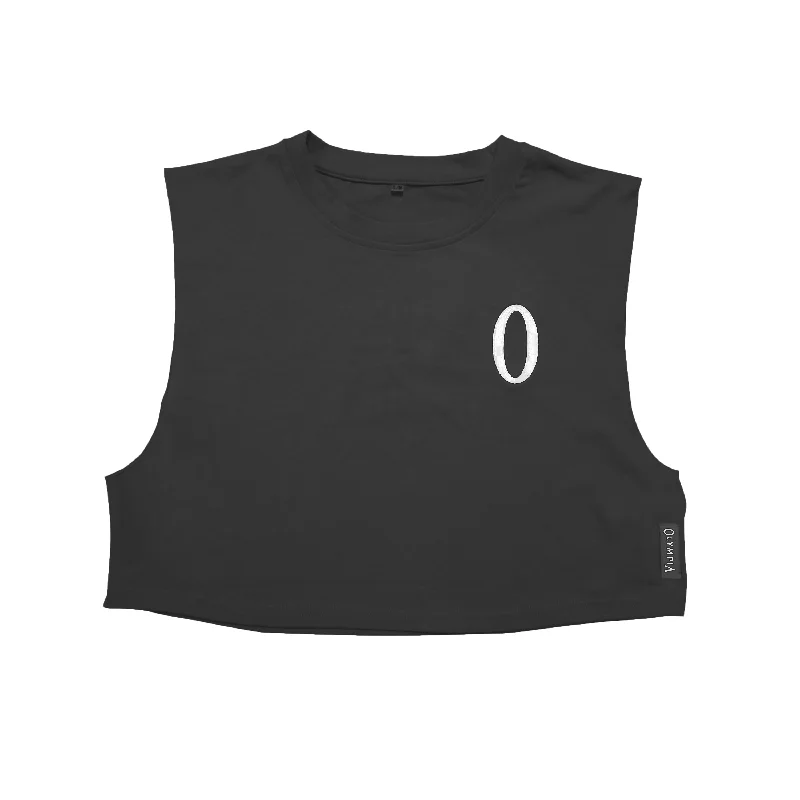 Olympia Women's Cut Off Tank - Black