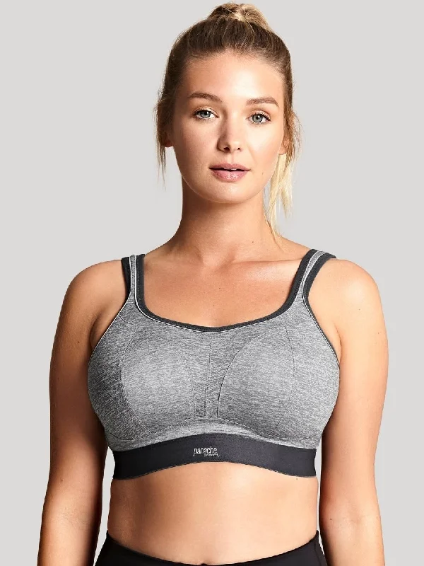 Non-Wired Sports Bra Charcoal- 7341