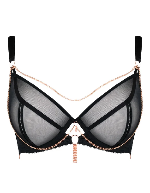 Scantilly Unchained Plunge Bra Black