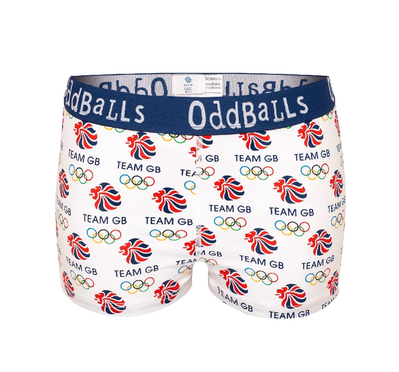 Team GB - White - Ladies Boxers