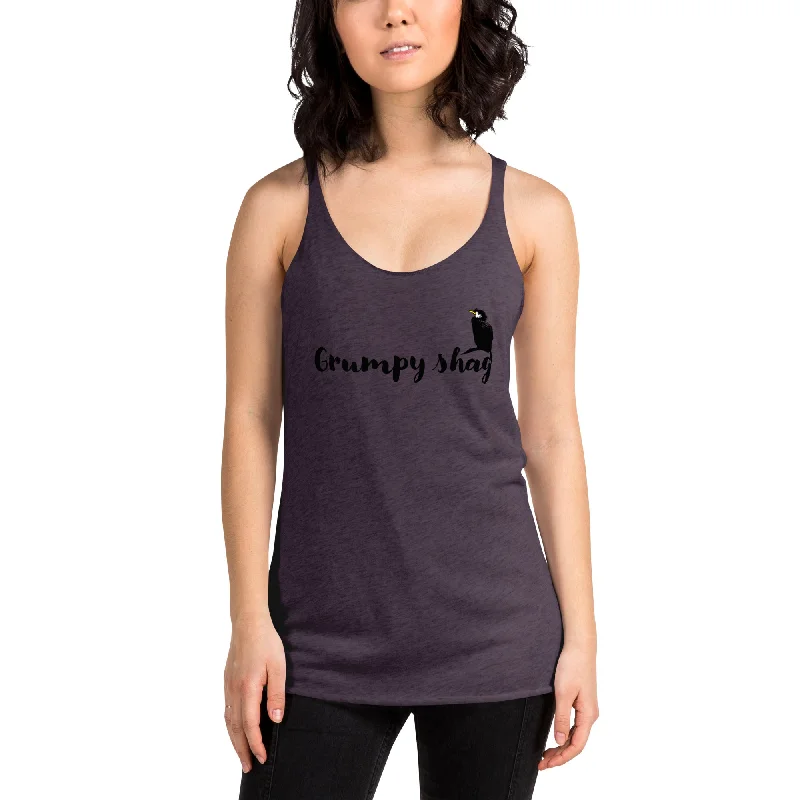 Grumpy shag Women's Racerback Tank